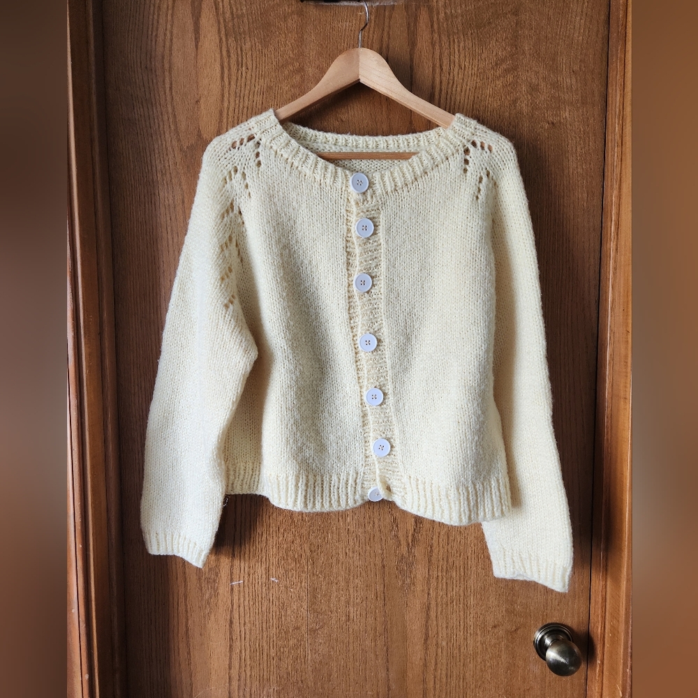 Handknit Sweet Oversized Cardigan!